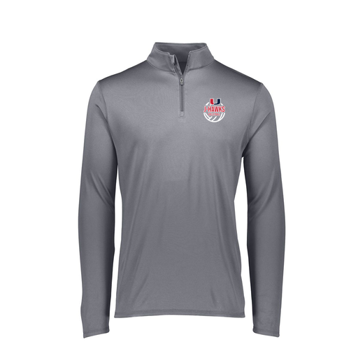 [FTLQFLGY-FAXS-LOGO3] Ladies Flex-Lite 1/4 Zip Shirt (Female Adult XS, Gray, Logo 3)