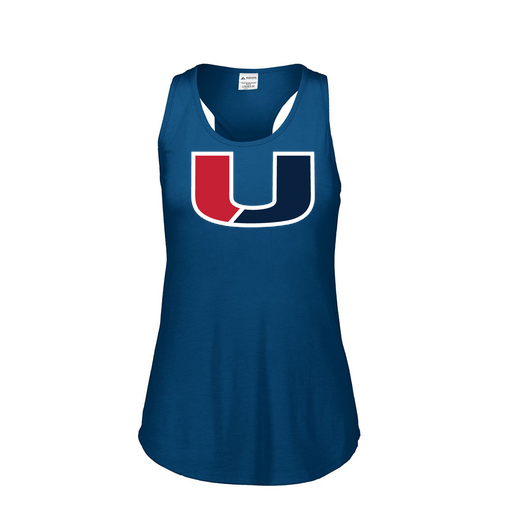 [FT0TUBNV-FAS-LOGO1] Ladies Tri Blend Tank Top (Female Adult S, Navy, Logo 1)