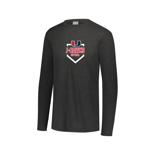 [FTLCUBBK-AXS-LOGO2] Decker Men's Tri-Blend T-Shirt - Long Sleeve (Adult XS, Black, Logo 2)