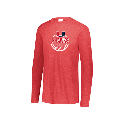 [FTLCUBRD-YS-LOGO3] Youth LS Ultra-blend T-Shirt (Youth S, Red, Logo 3)