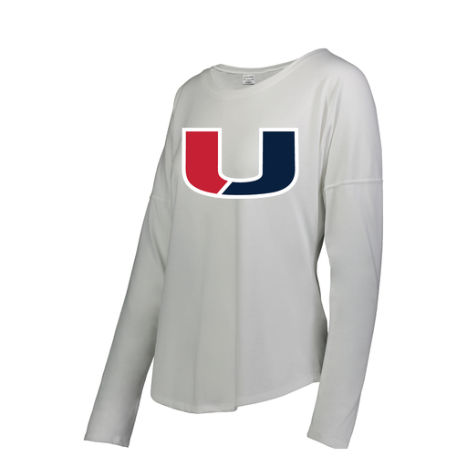 [FTLCUBWH-FAS-LOGO1] Ladies LS Ultra-blend T-Shirt (Female Adult S, White, Logo 1)