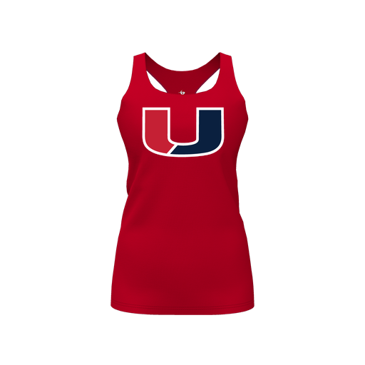 [FT0TRBBK-FEMALE-YOUTH-XS-BLACK-LOGO1] Decker Racerback Tank Top (Female Youth XS, Black, Logo 1)