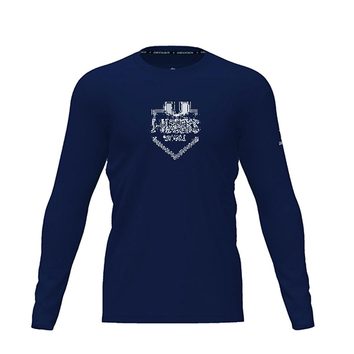 [FTLCDFNV-YXS-LOGO2] Dri Fit Performance T-Shirt (Youth XS, Navy, Logo 2, Long Sleeve)