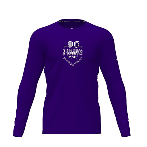 [CUS-DRIF-TEES-PER-CNK-LSL-PUR-YXS-LOGO2] Dri Fit Performance T-Shirt (Youth XS, Purple, Logo 2, Long Sleeve)