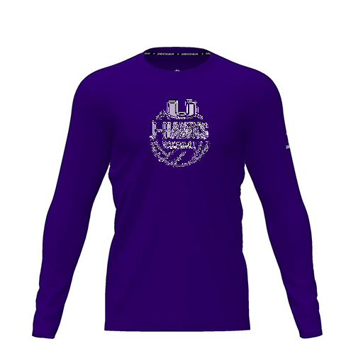 [CUS-DRIF-TEES-PER-CNK-LSL-PUR-YXS-LOGO3] Dri Fit Performance T-Shirt (Youth XS, Purple, Logo 3, Long Sleeve)