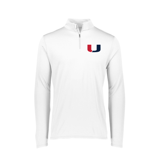 [FTLQFLWH-FAXS-LOGO1] Decker Women's Flex-Lite 1/4 Zip Shirt (Female Adult XS, White, Logo 1)