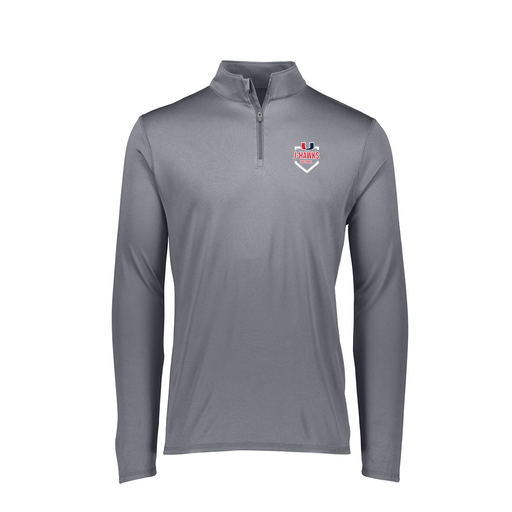 [2787.059.XS-LOGO2] Ladies Dri Fit 1/4 Zip Shirt (Female Adult XS, Gray, Logo 2)