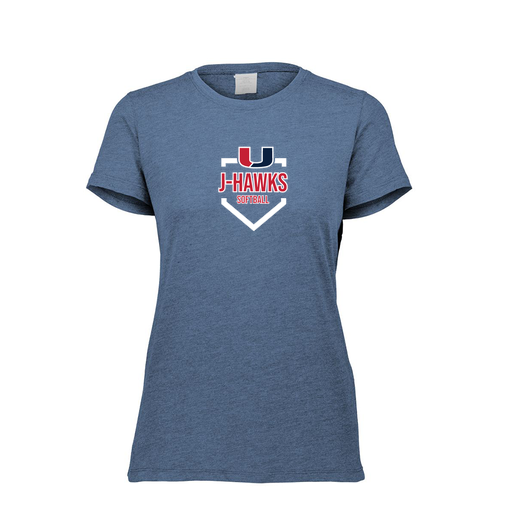 [FTSCUBNV-FAXS-LOGO2] Decker Women's Tri-Blend T-Shirt - Short Sleeve (Female Adult XS, Navy, Logo 2)