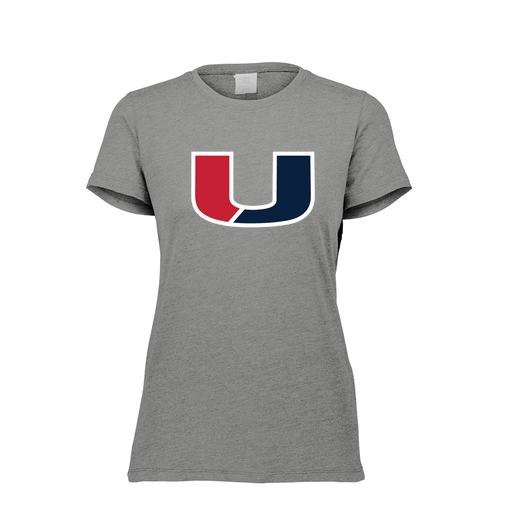 [FTSCUBGY-FAXS-LOGO1] Decker Women's Tri-Blend T-Shirt - Short Sleeve (Female Adult XS, Gray, Logo 1)