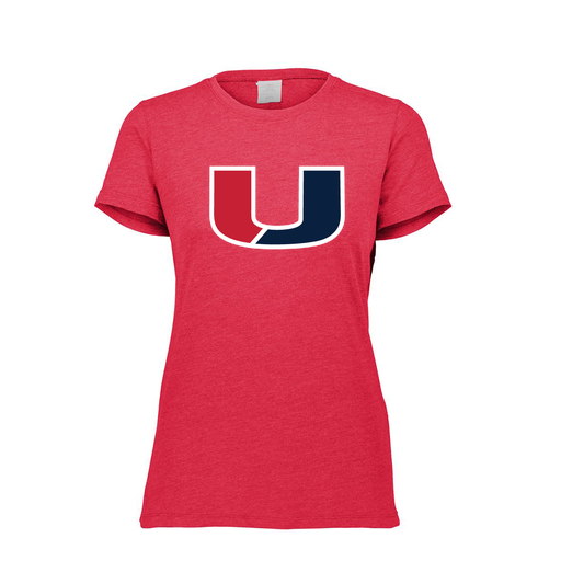 [FTSCUBRD-FAXS-LOGO1] Decker Women's Tri-Blend T-Shirt - Short Sleeve (Female Adult XS, Red, Logo 1)