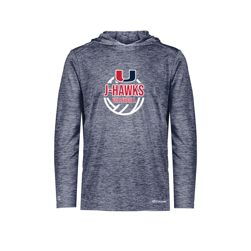 [FOLHCGNV-AS-LOGO3] Decker Men's Charge Hoodie (Adult S, Navy, Logo 3)