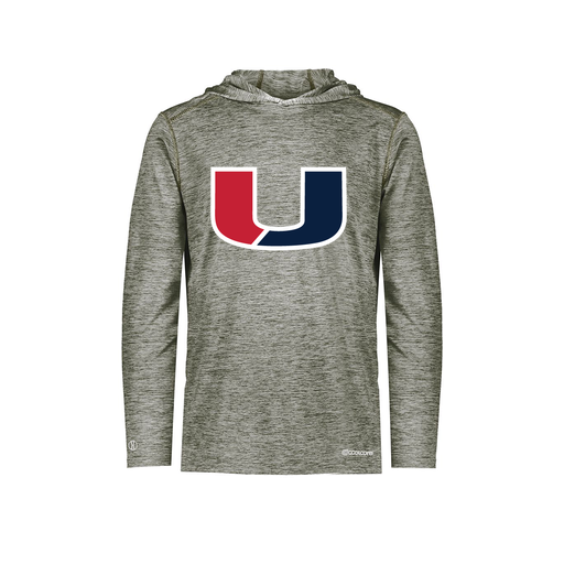 [FOLHCGGY-AS-LOGO1] Decker Men's Charge Hoodie (Adult S, Gray, Logo 1)