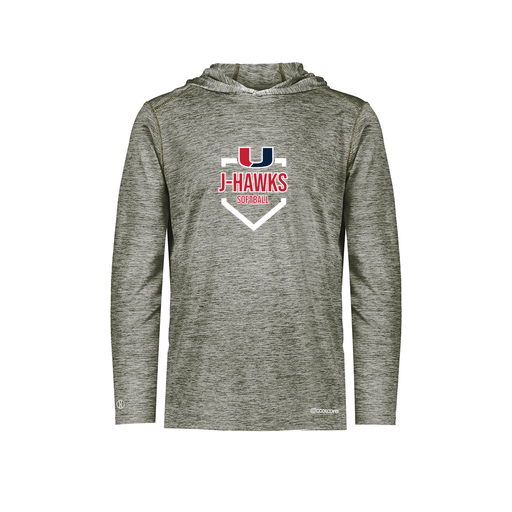 [FOLHCGGY-AS-LOGO2] Decker Men's Charge Hoodie (Adult S, Gray, Logo 2)