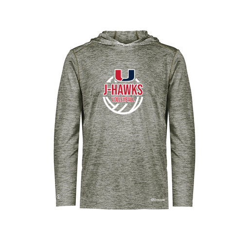 [FOLHCGGY-AS-LOGO3] Decker Men's Charge Hoodie (Adult S, Gray, Logo 3)