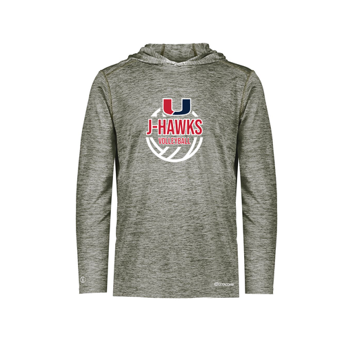 [FOLHCGGY-YS-LOGO3] Decker Youth Charge Hoodie (Youth S, Gray, Logo 3)