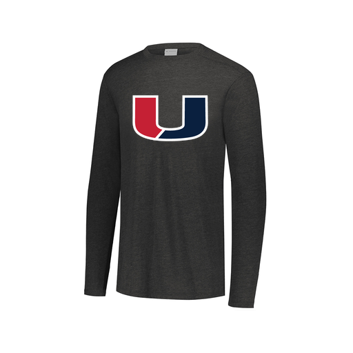 [FTLCUBBK-AXS-LOGO1] Decker Men's Tri-Blend T-Shirt - Long Sleeve (Adult XS, Black, Logo 1)