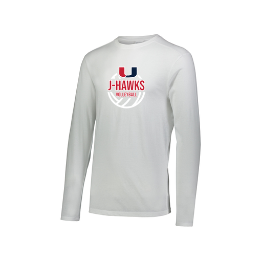 [FTLCUBWH-AXS-LOGO3] Decker Men's Tri-Blend T-Shirt - Long Sleeve (Adult XS, White, Logo 3)