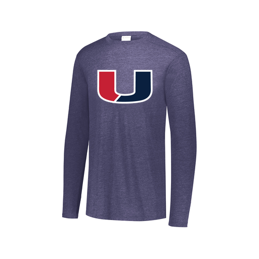 [3075.U22.XS-LOGO1] Men's LS Ultra-blend T-Shirt (Adult XS, Navy, Logo 1)