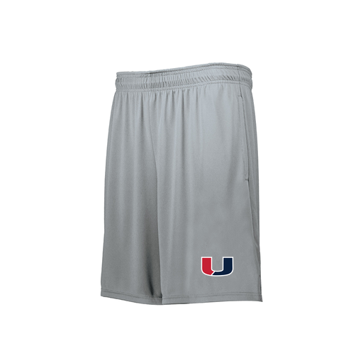 [229511.099.XS-LOGO1] Men's Swift Short (Adult XS, Silver, Logo 1)